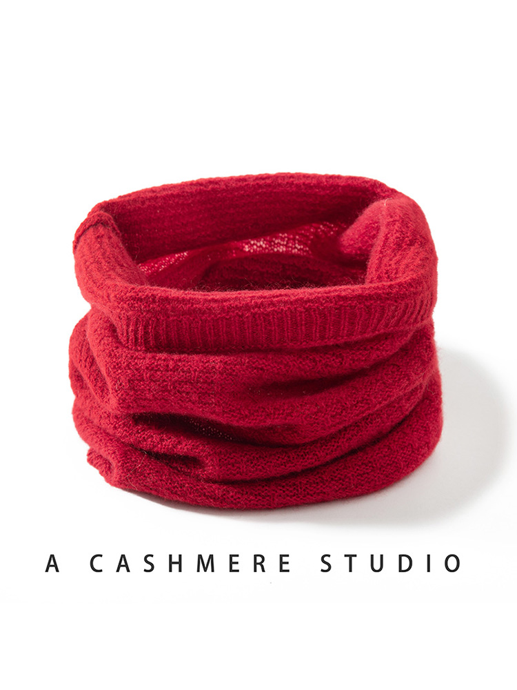 100% Pure Cashmere Waffle Knit - Infinity Scarf Knit incelemesi ve fiyatı