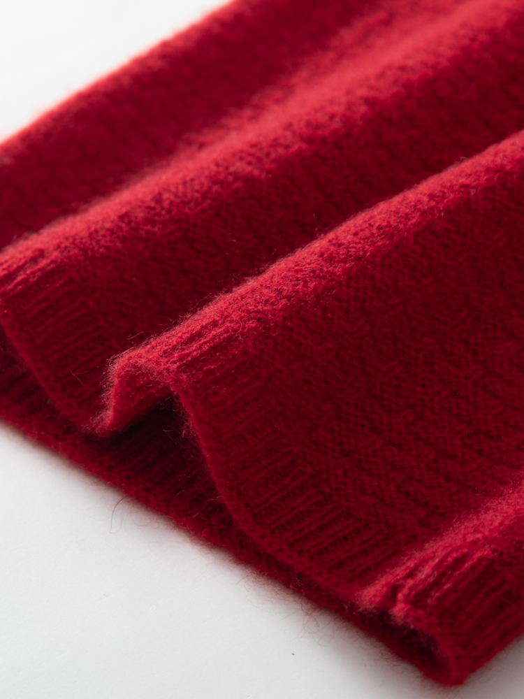 100% Pure Cashmere Waffle Knit - Infinity Scarf Knit incelemesi ve fiyatı