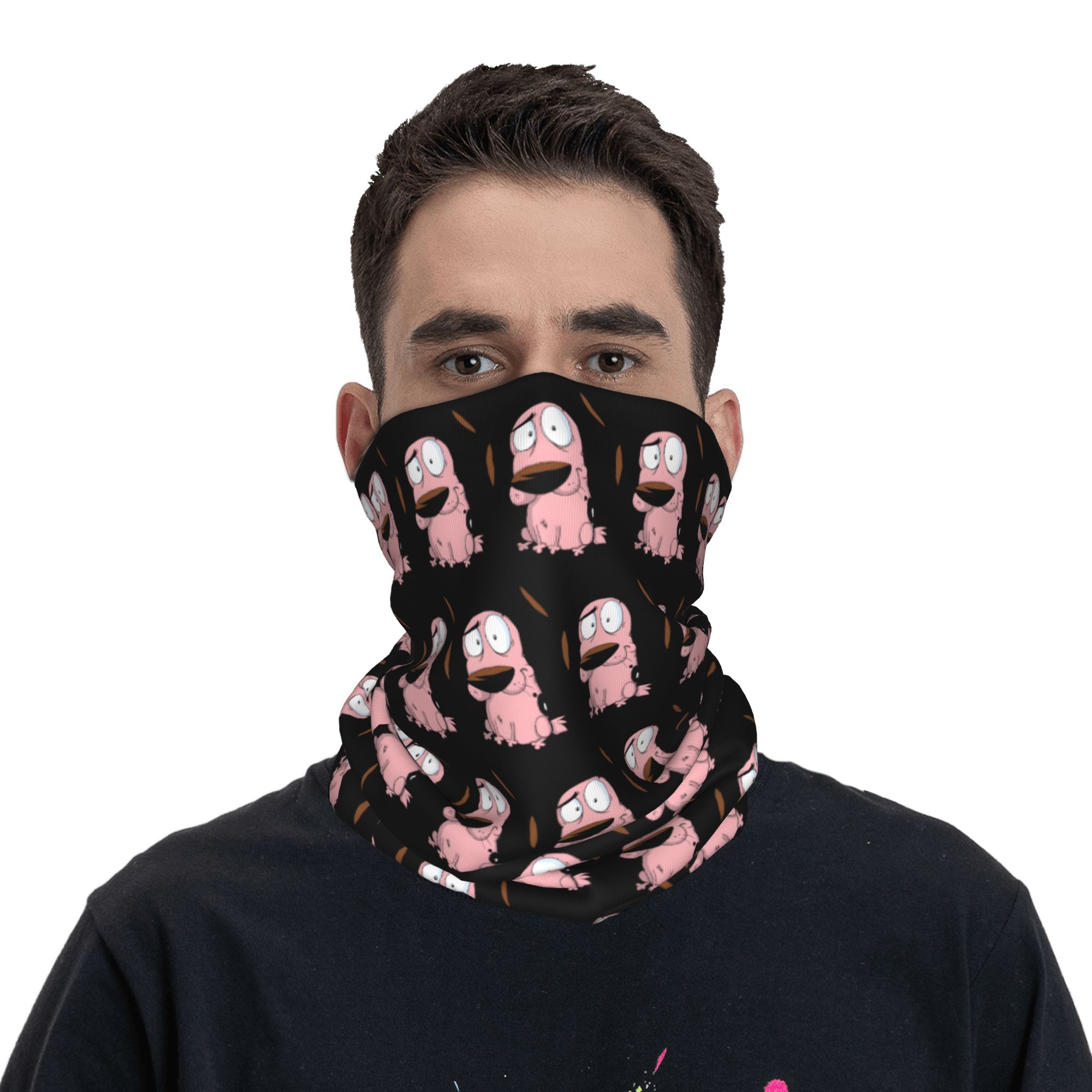 Custom Cartoon Courage Dog Win - Neck Warmer Tube incelemesi ve fiyatı