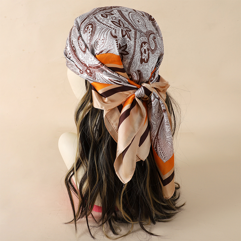 Luxury Women Silk Square Scarf - Face Scarf Mask incelemesi ve fiyatı