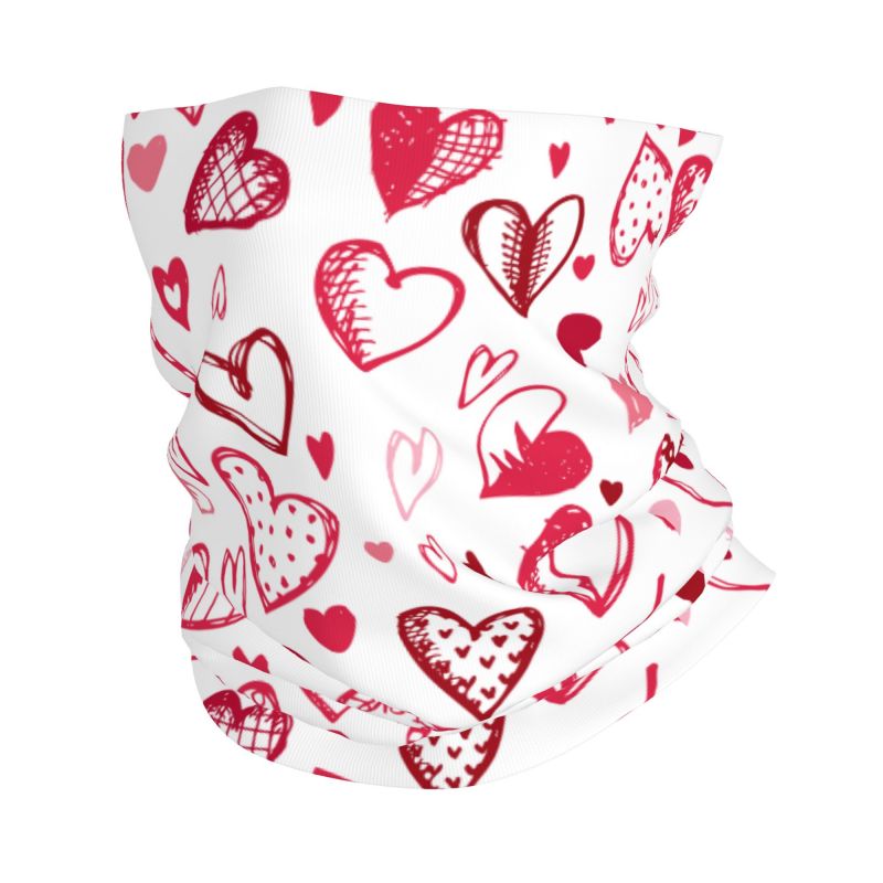 Pink Red Love Hearts Bandana N - Neck Warmer Tube incelemesi ve fiyatı