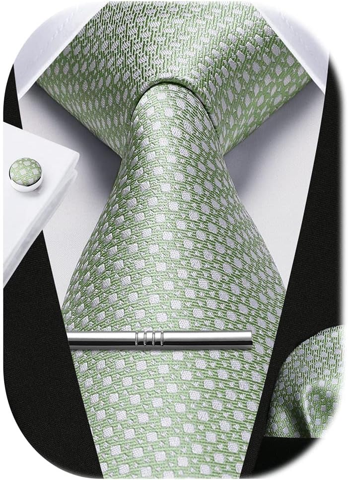 Classic Checkered Tie Set with - Pocket Square Set incelemesi ve fiyatı