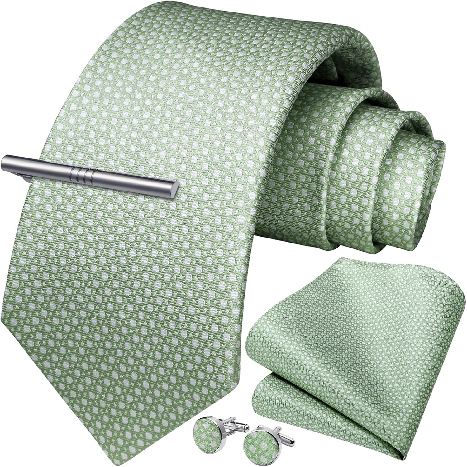 Classic Checkered Tie Set with - Pocket Square Set incelemesi ve fiyatı