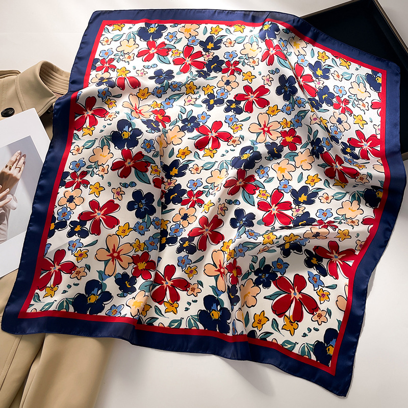 Luxury Square Scarf For Women  - Scarf Silk Square incelemesi ve fiyatı