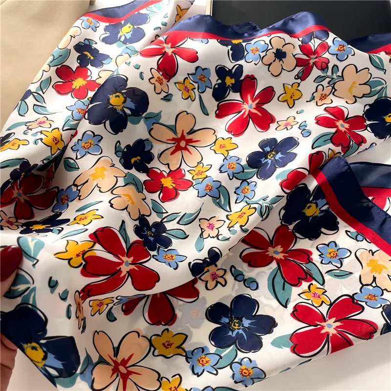 Luxury Square Scarf For Women  - Scarf Silk Square incelemesi ve fiyatı