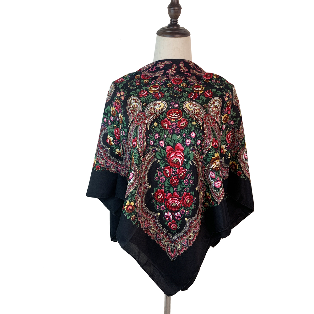 100*100cm Russian Square Scarf - Bandana Cotton incelemesi ve fiyatı