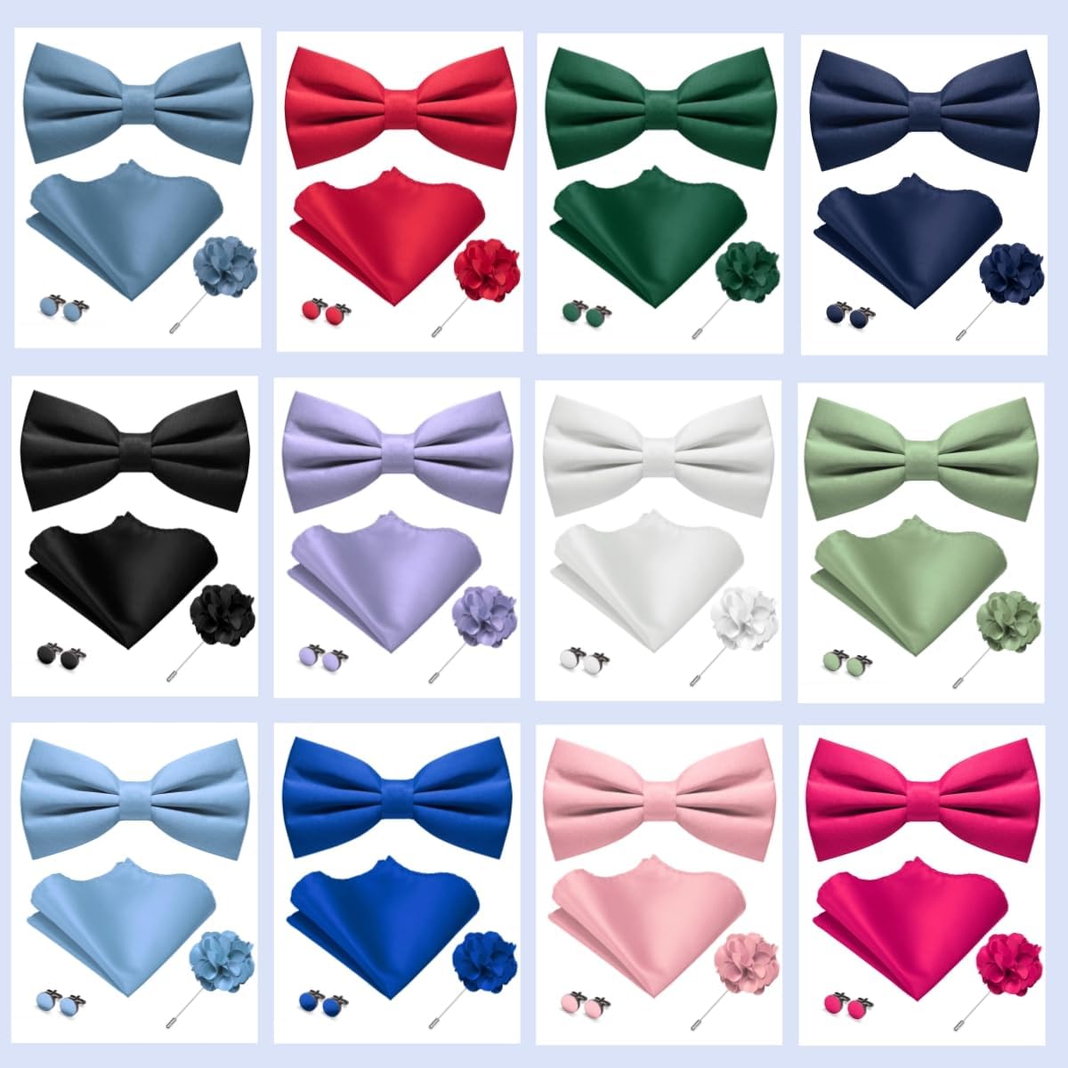 Pre-tied Bow Tie and Pocket Sq - Bow Tie Pre Tied incelemesi ve fiyatı