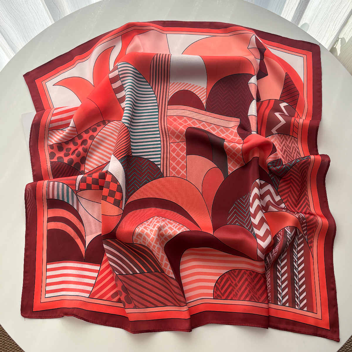 Luxury Square Scarf For Women  - Scarf Silk Square incelemesi ve fiyatı