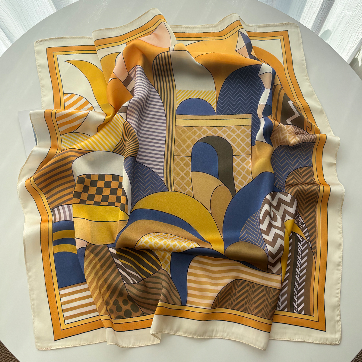 Luxury Square Scarf For Women  - Scarf Silk Square incelemesi ve fiyatı