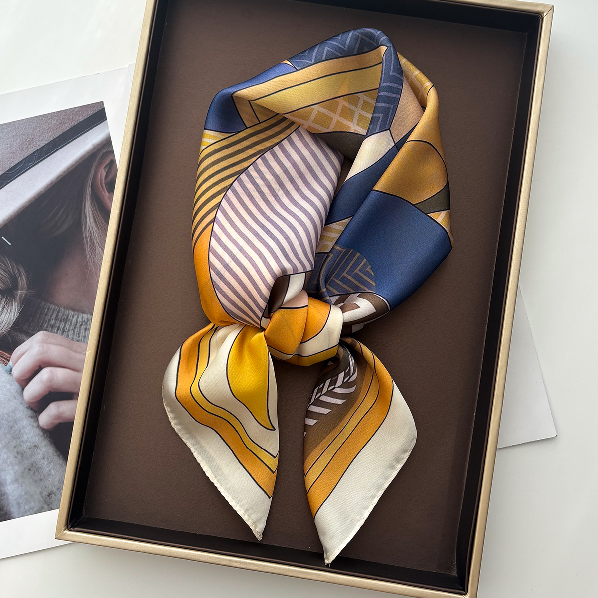 Luxury Square Scarf For Women  - Scarf Silk Square incelemesi ve fiyatı