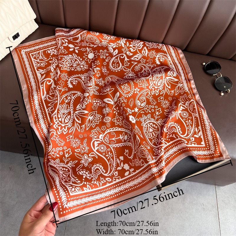 1Pc cashew print fashion silk  - Scarf Silk Square incelemesi ve fiyatı