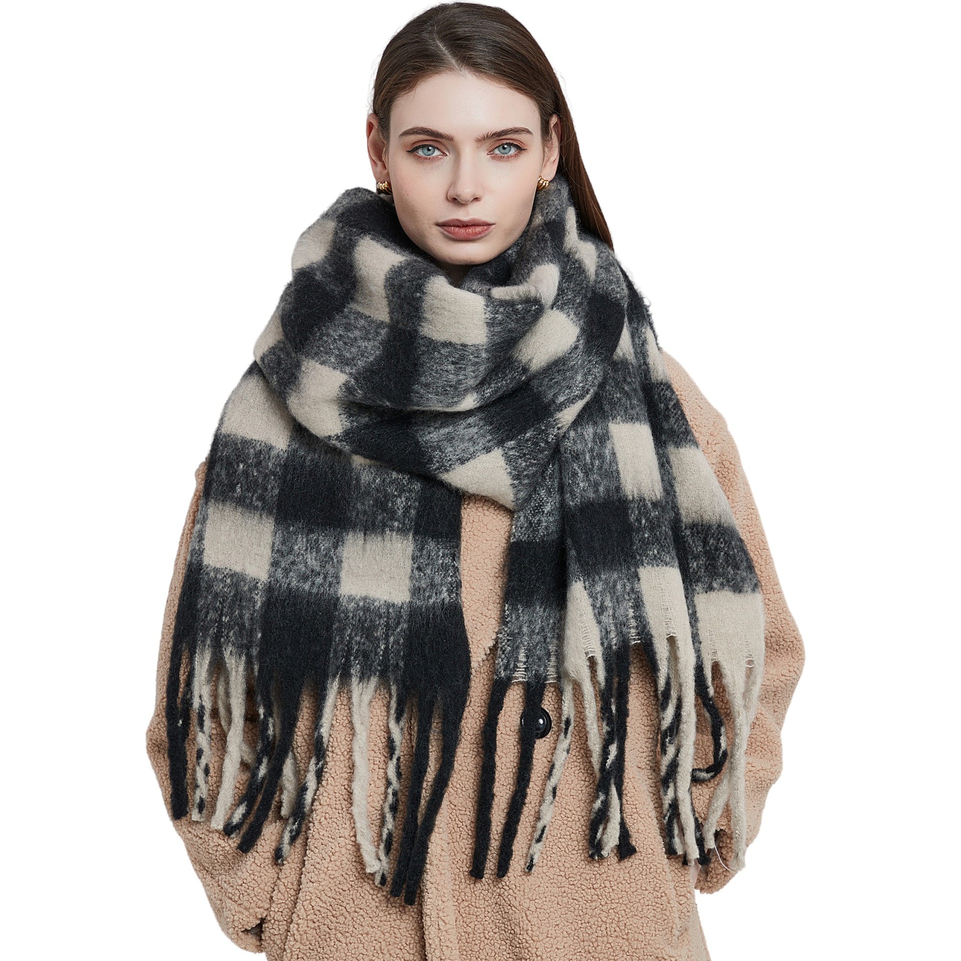 Thick Tassel Scarf Shawl Women - Pashmina Wrap Large incelemesi ve fiyatı