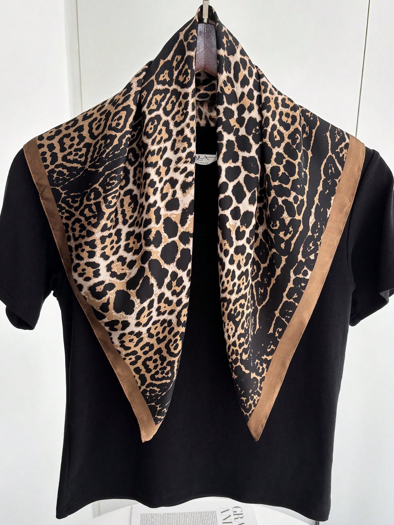 1pc Luxury Brand Leopard Print - Bandana Cotton incelemesi ve fiyatı