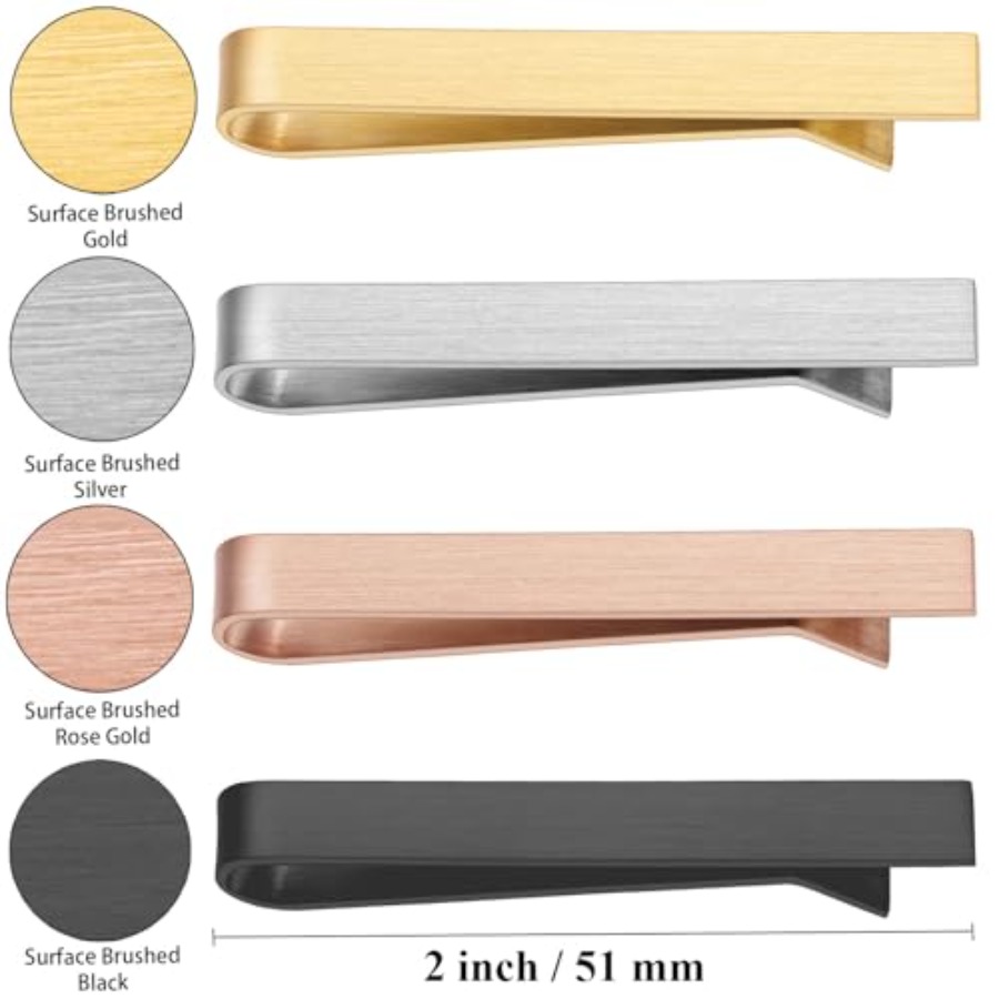 HAWSON 2 inch Tie Clips for Me - Tie Bar Set Gift incelemesi ve fiyatı