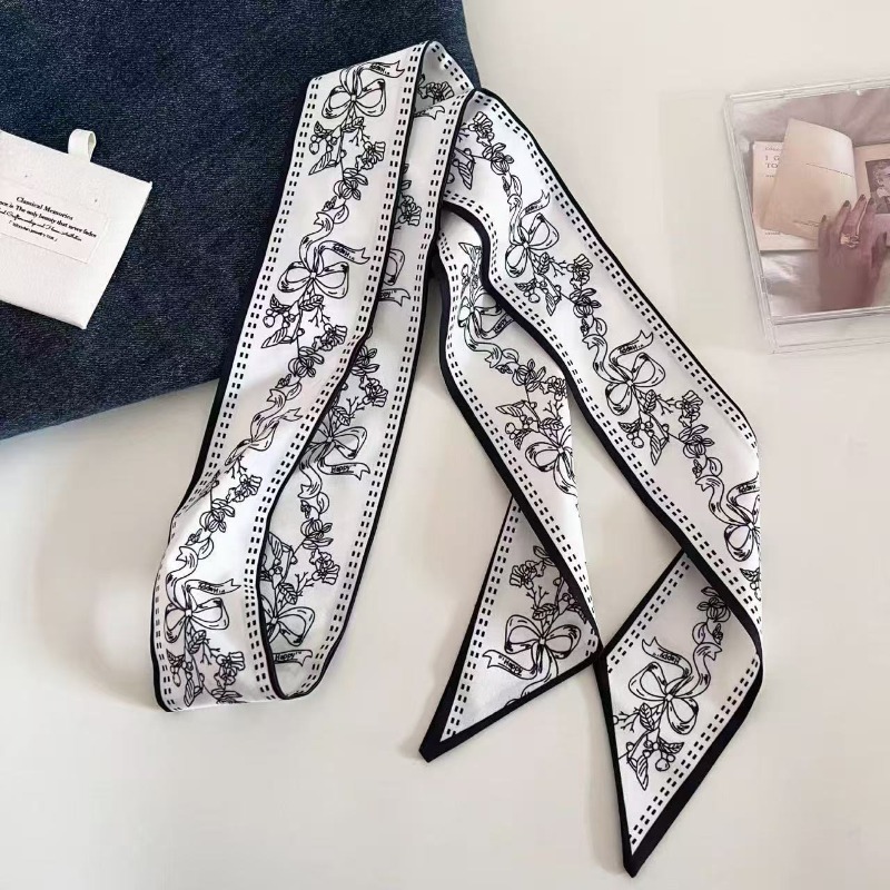 Black White Double Sided Paisl - Ascot Neck Scarf incelemesi ve fiyatı