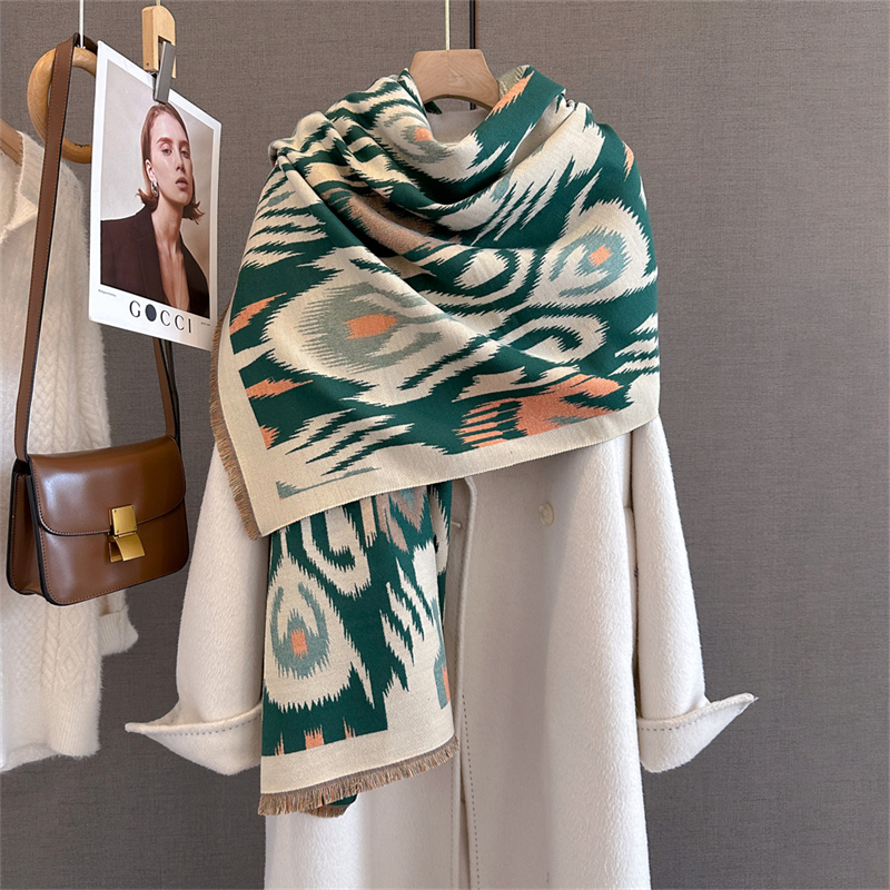 2025 Brand Warm Cashmere Ponch - Woven Scarf Blanket incelemesi ve fiyatı