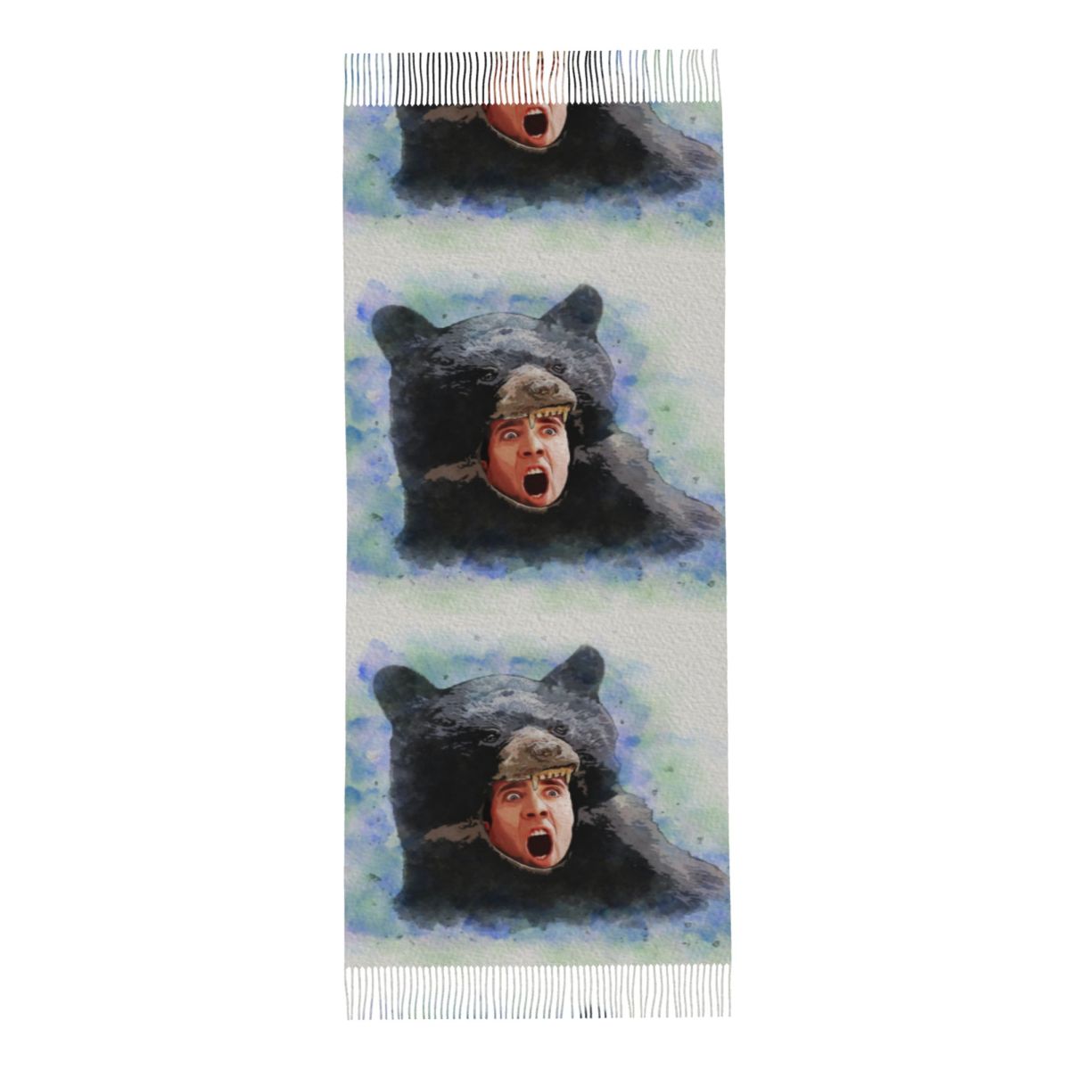Cage Bear Watercolor Scarf for - Pashmina Wrap Large incelemesi ve fiyatı