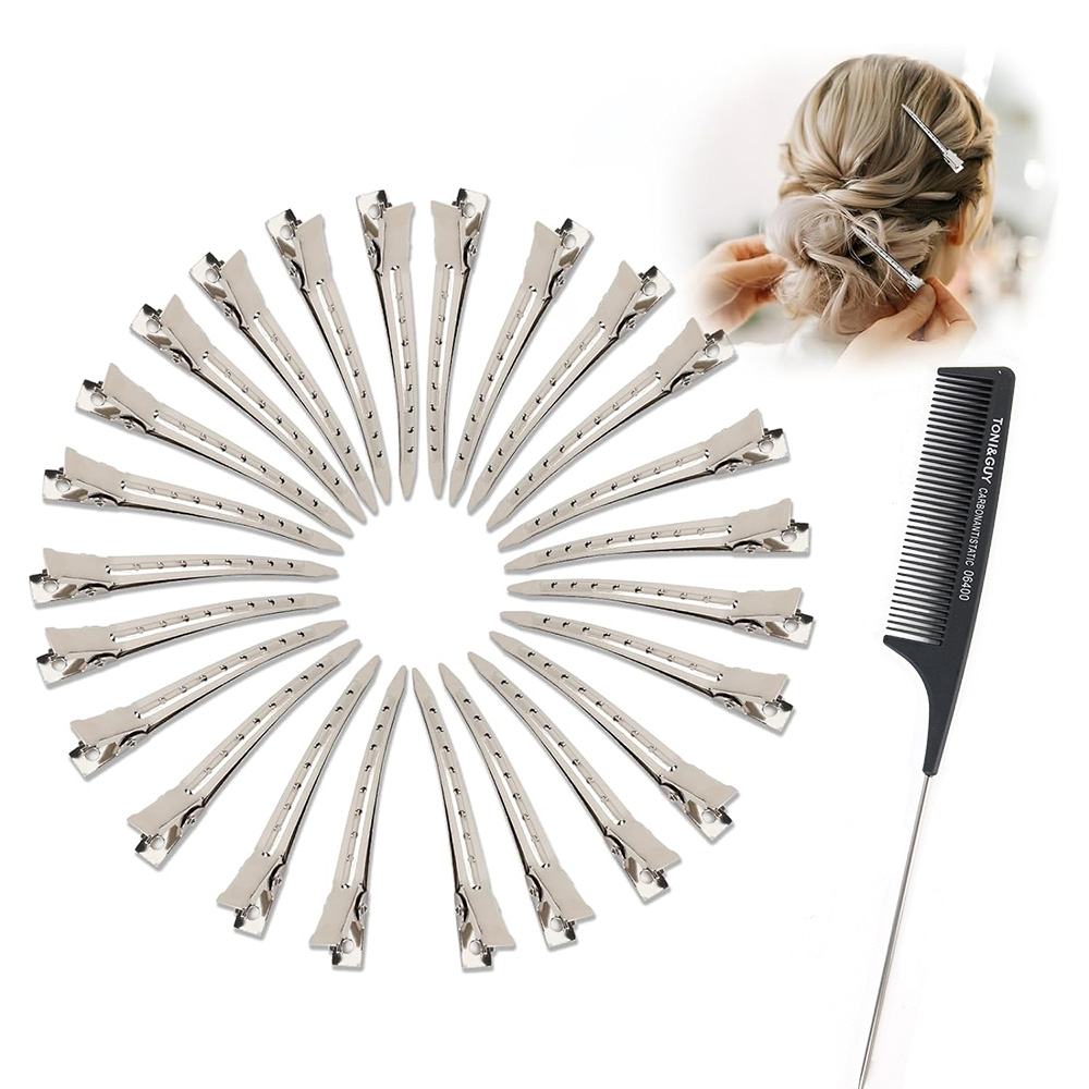 24pcs Silver Hair Clips For St - Tie Clip Silver incelemesi ve fiyatı