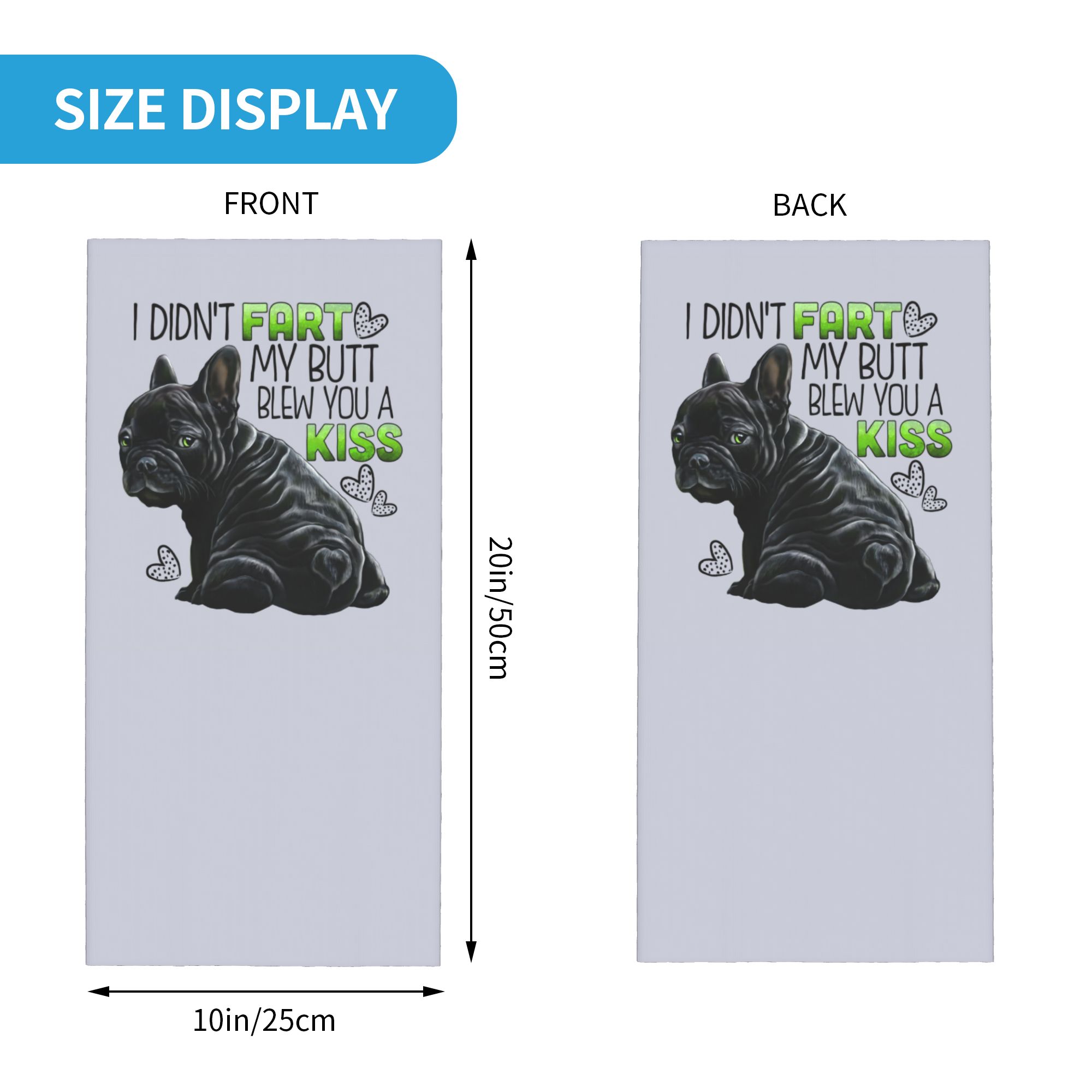 Custom Cute French Bulldog Win - Neck Warmer Tube incelemesi ve fiyatı