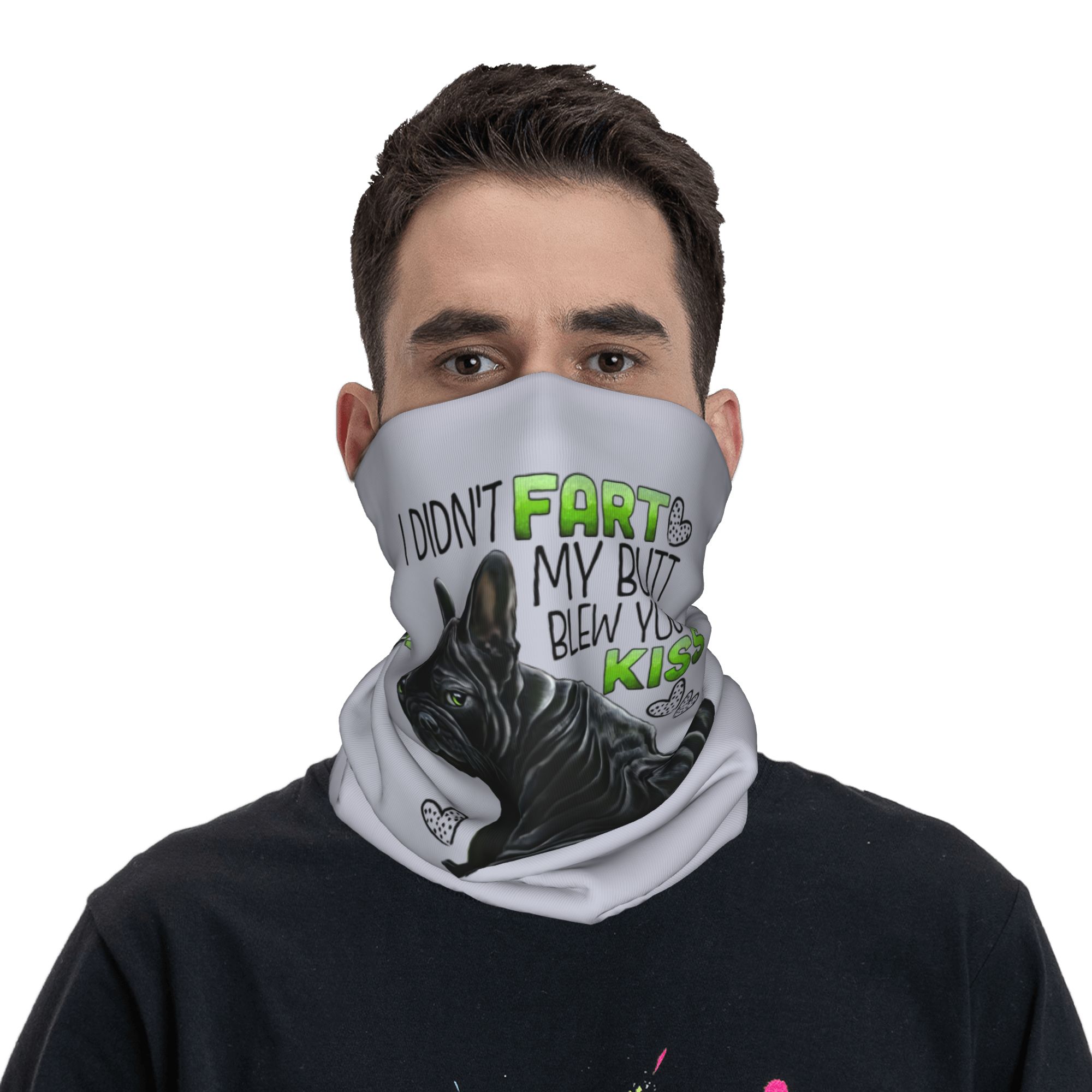 Custom Cute French Bulldog Win - Neck Warmer Tube incelemesi ve fiyatı