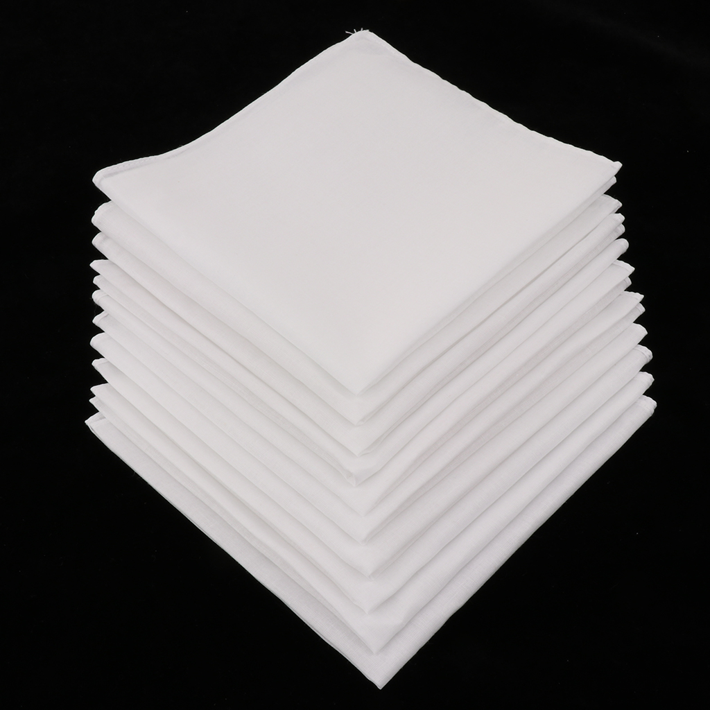 20/40pcs Plain Check Pocket Sq - Handkerchief Cotton Men incelemesi ve fiyatı