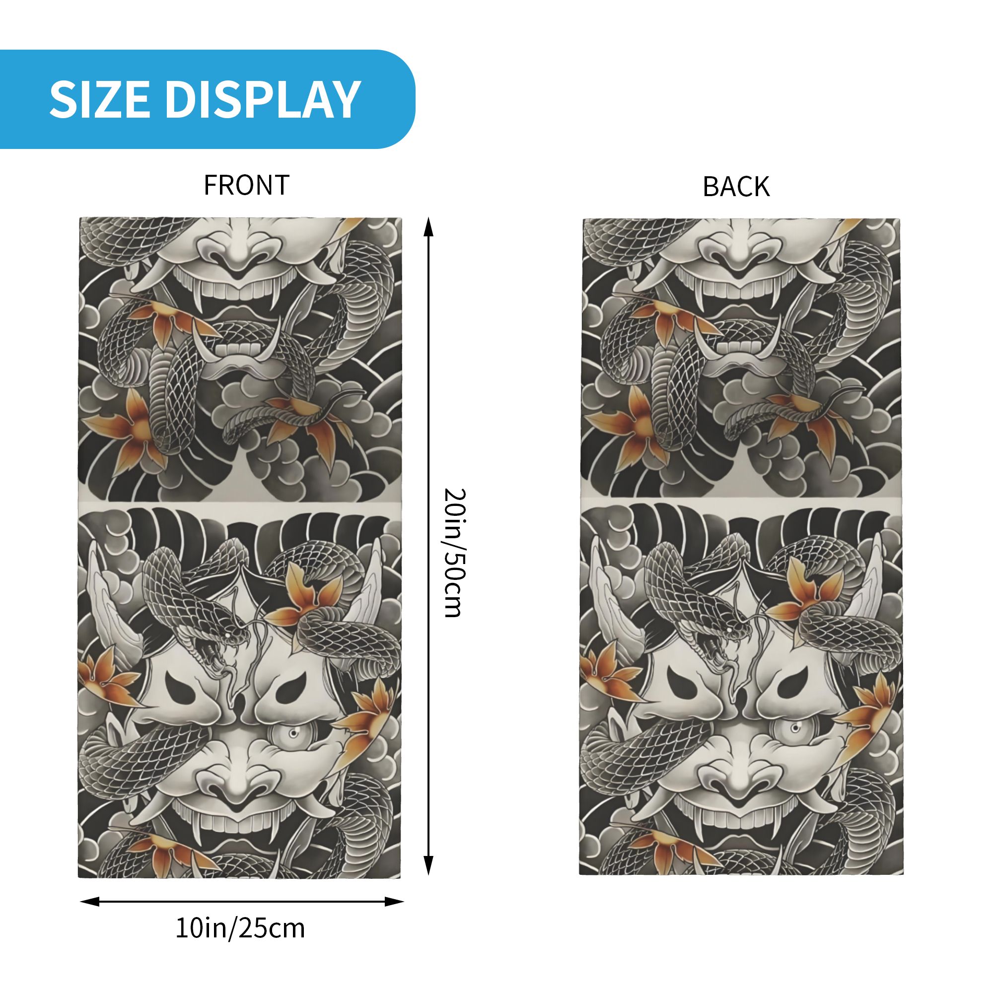 Custom Samurai Oni Demon Banda - Neck Warmer Tube incelemesi ve fiyatı
