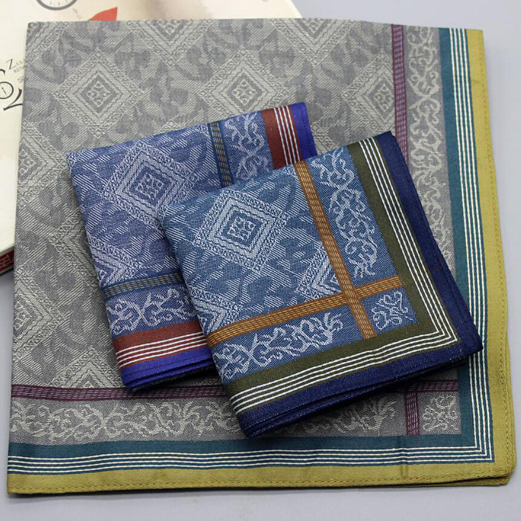 3pcs Mens Plaid Wedding Handke - Handkerchief Cotton Men incelemesi ve fiyatı