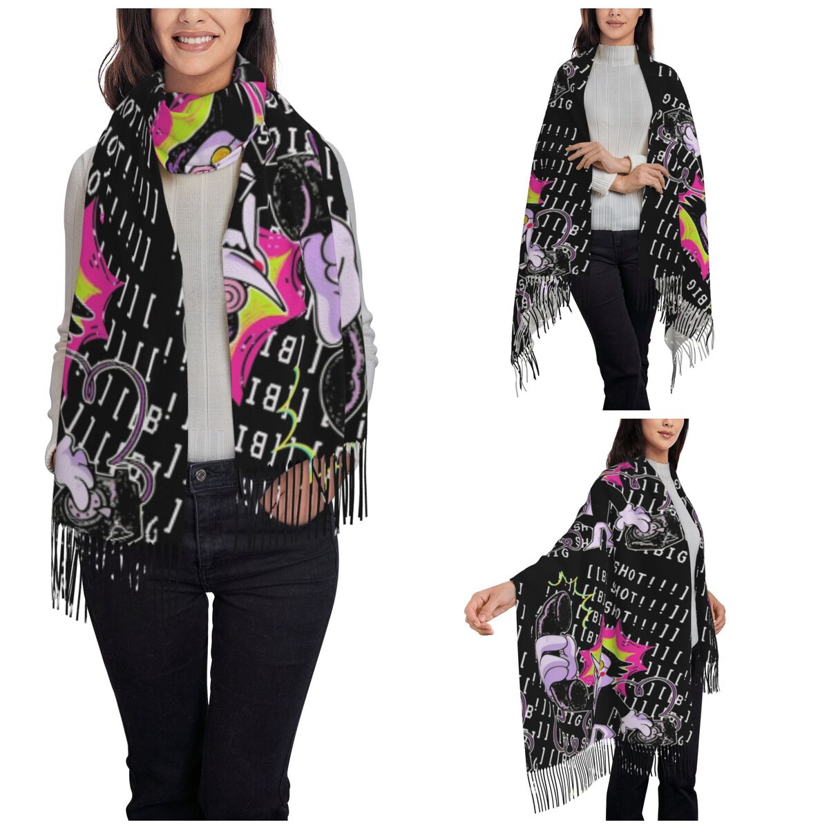 Deltarune Shawl Wrap for Women - Pashmina Wrap Large incelemesi ve fiyatı
