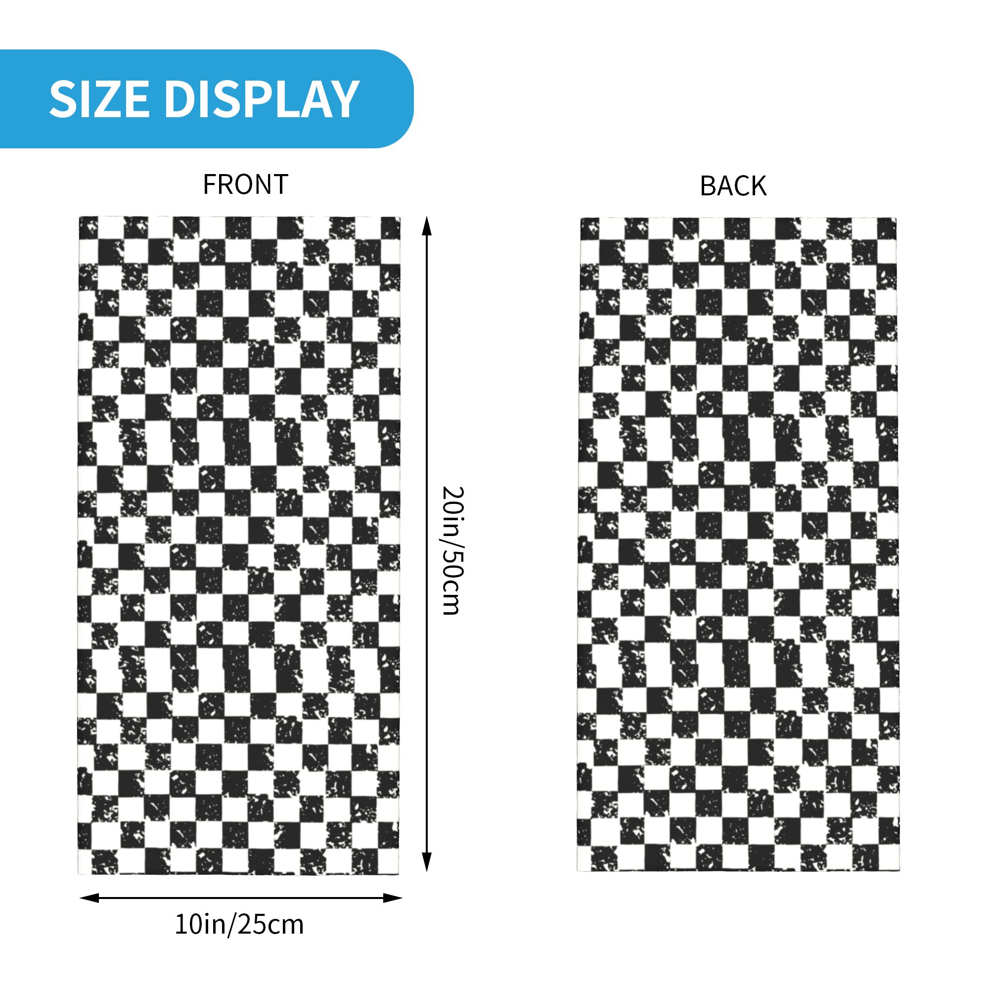 Custom Retro Checkered Flag Wi - Neck Warmer Tube incelemesi ve fiyatı