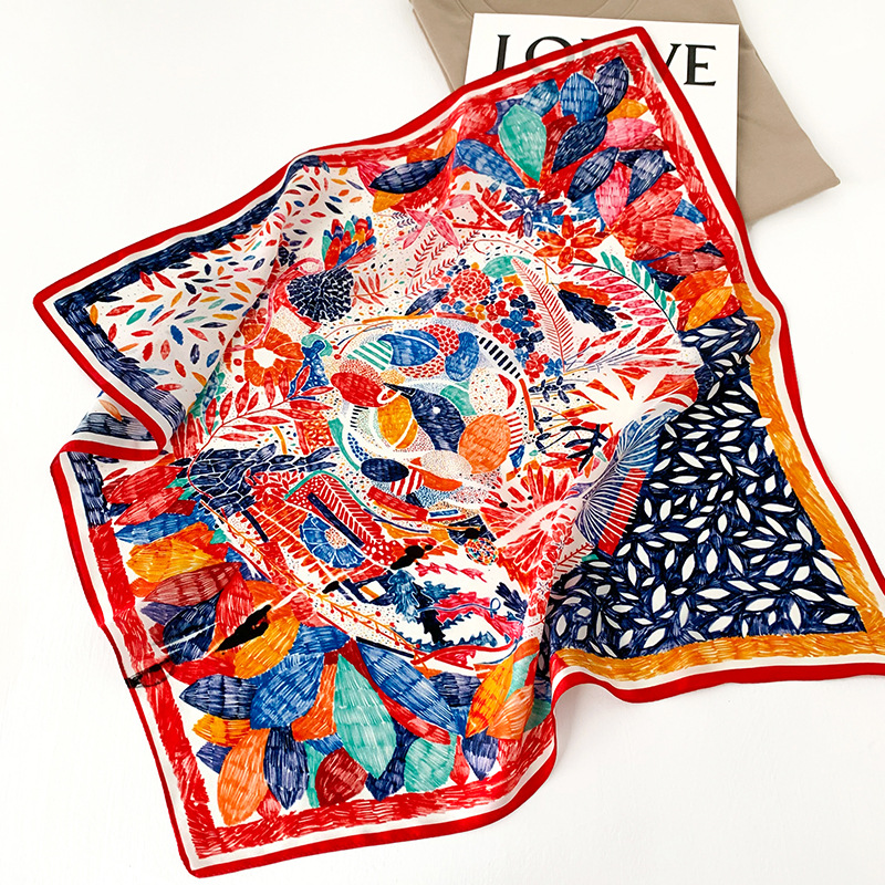 53cm Square Silk Scarf Women N - Scarf Silk Square incelemesi ve fiyatı