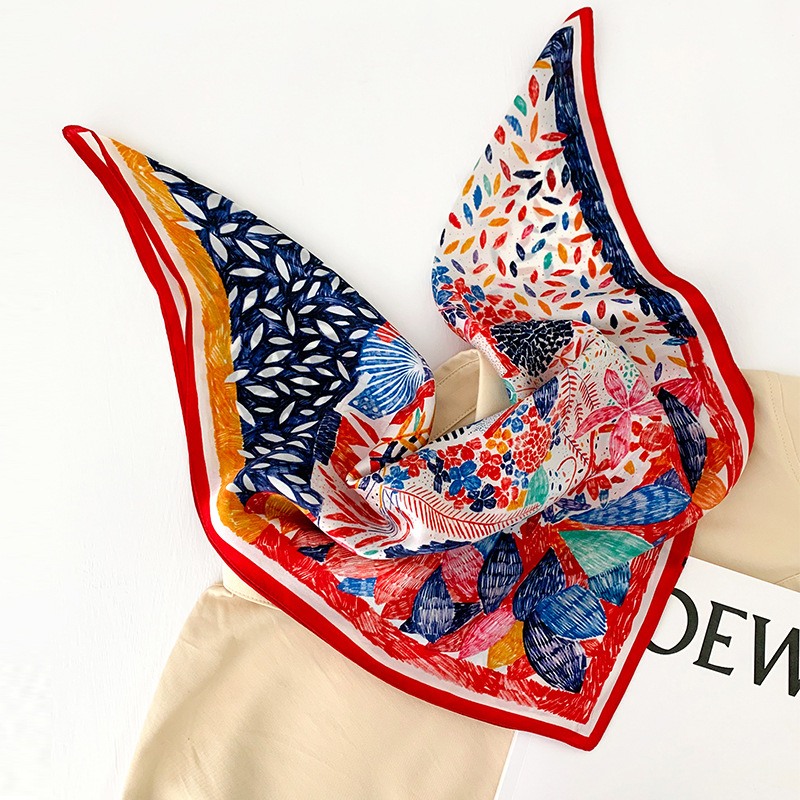 53cm Square Silk Scarf Women N - Scarf Silk Square incelemesi ve fiyatı