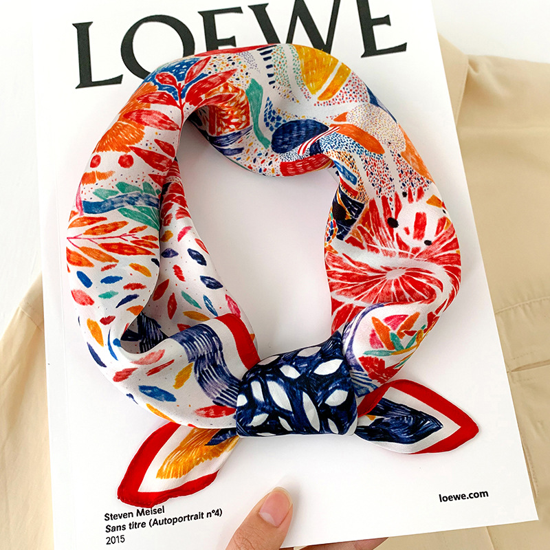 53cm Square Silk Scarf Women N - Scarf Silk Square incelemesi ve fiyatı