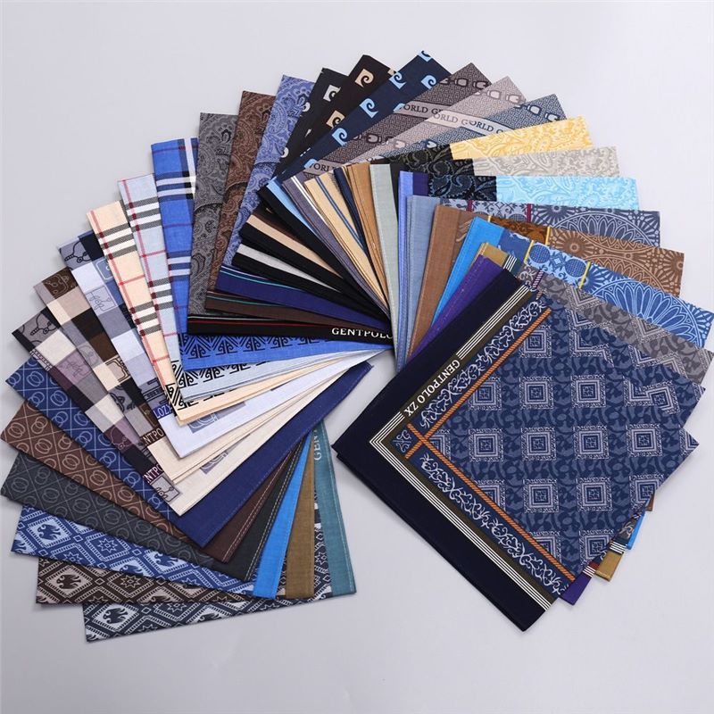 3Pcs Men's Pure Cotton Printed - Handkerchief Cotton Men incelemesi ve fiyatı