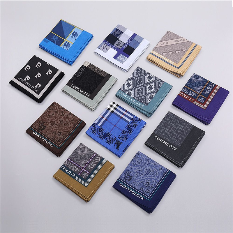 3Pcs Men's Pure Cotton Printed - Handkerchief Cotton Men incelemesi ve fiyatı