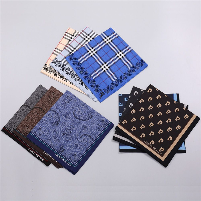 3Pcs Men's Pure Cotton Printed - Handkerchief Cotton Men incelemesi ve fiyatı