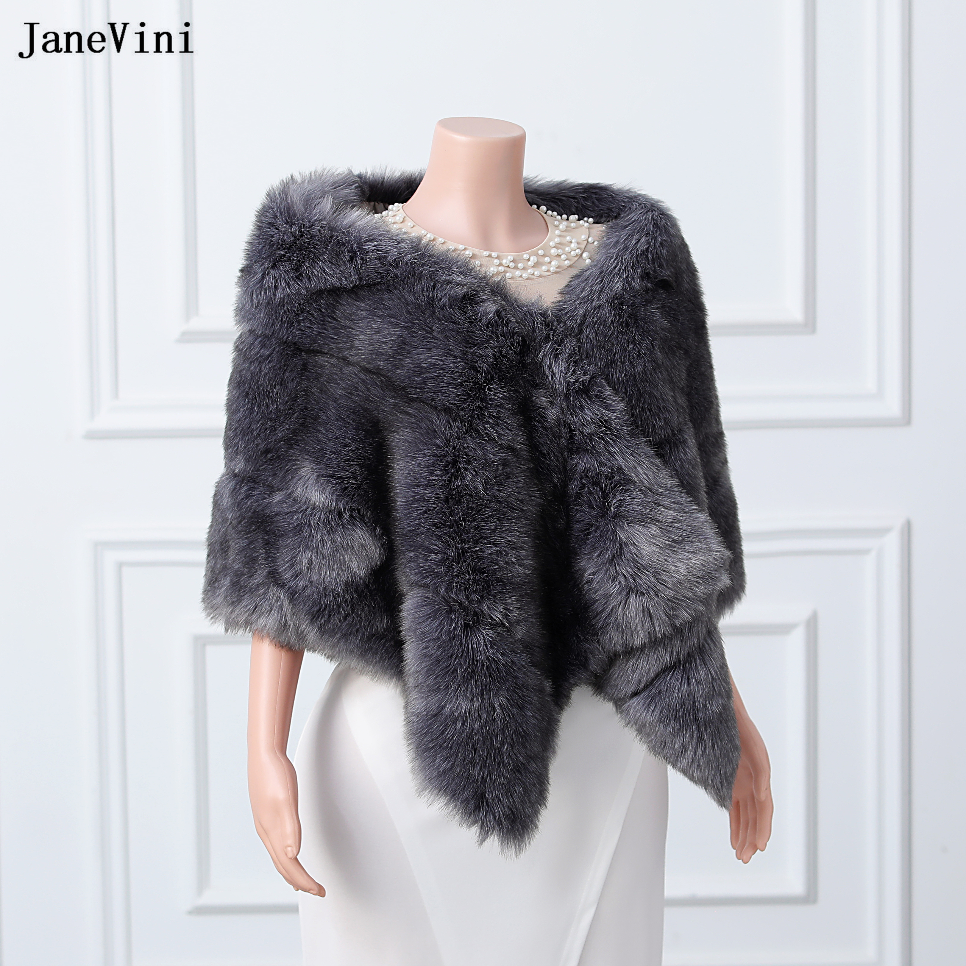 JaneVini High Quality Dark Gra - Stole Wedding Shawl incelemesi ve fiyatı