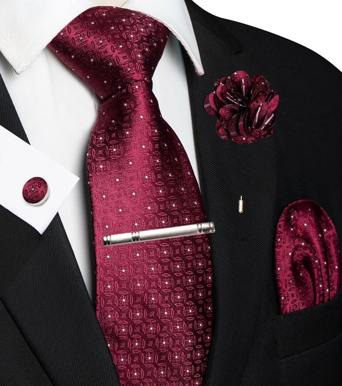 5PCS Men's Tie Set with Pocket - Pocket Square Set incelemesi ve fiyatı