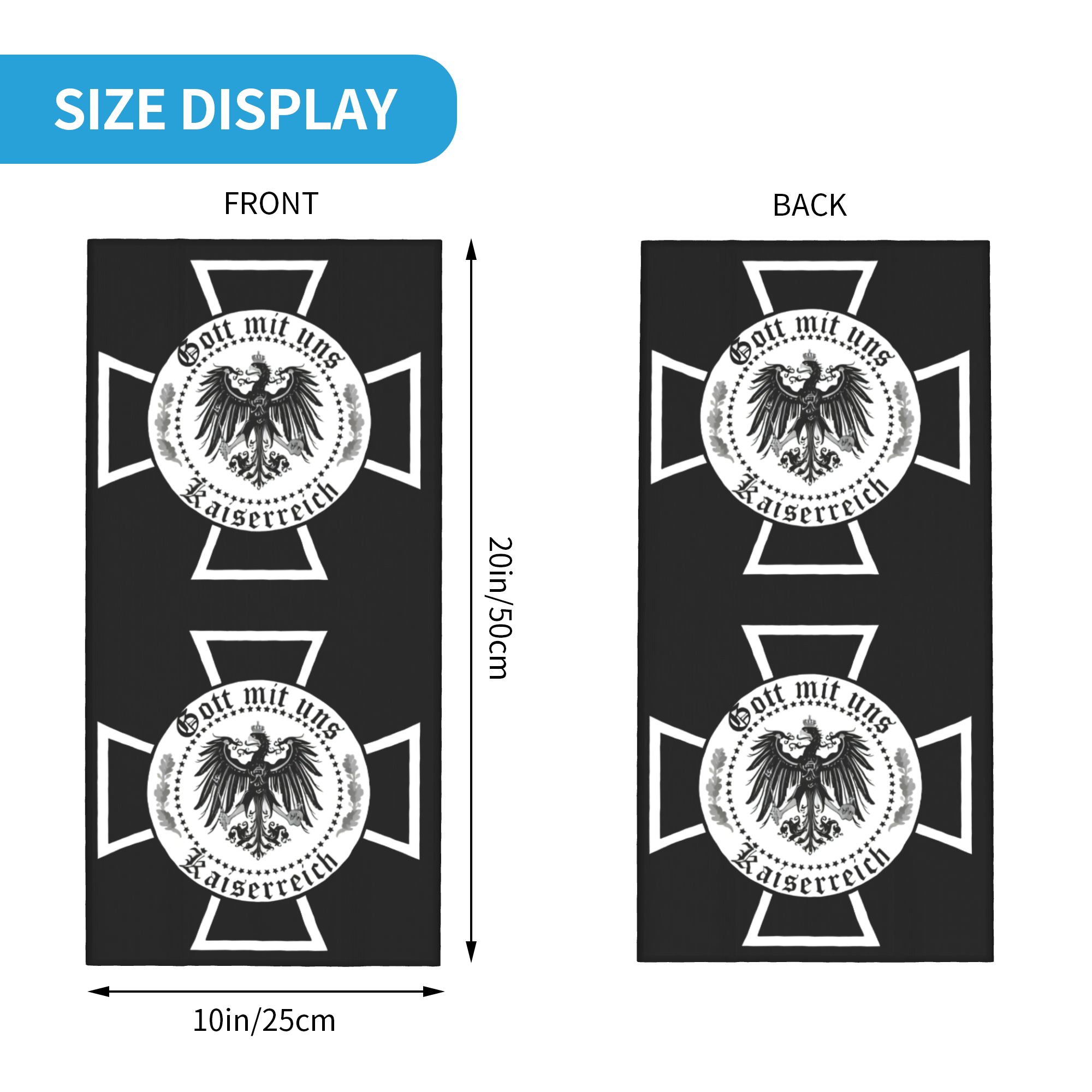Custom German Empire Eagle Cro - Neck Warmer Tube incelemesi ve fiyatı