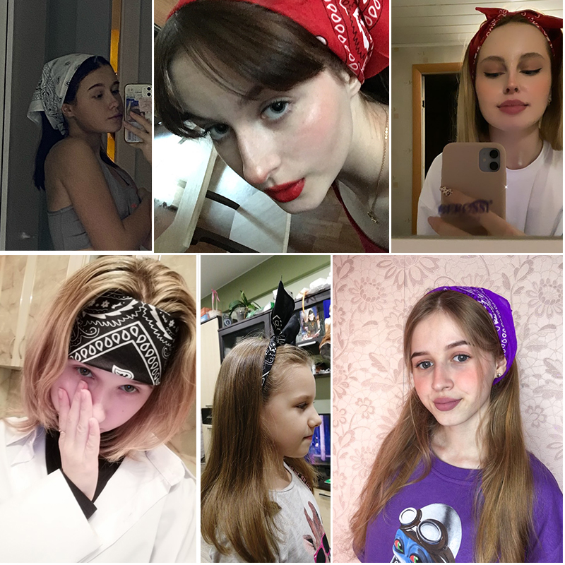 New Headbands Unisex Cotton Ba - Bandana Cotton incelemesi ve fiyatı