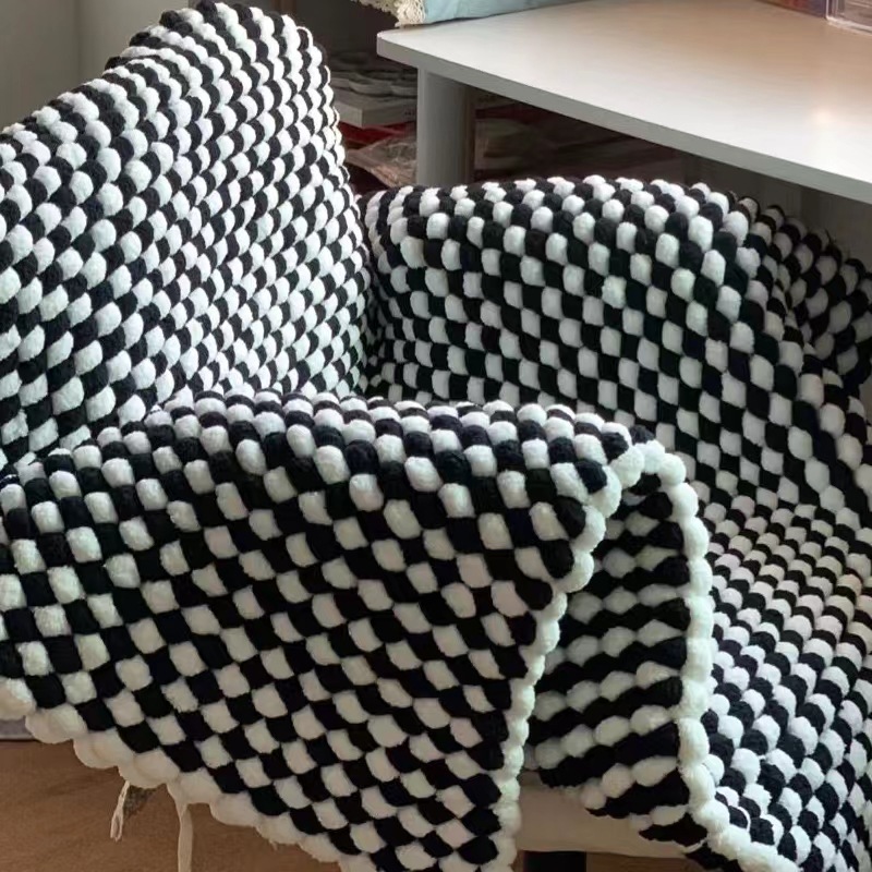 130G/Roll Pompom Yarn Mixed Co - Woven Scarf Blanket incelemesi ve fiyatı