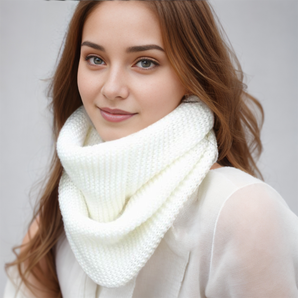New Winter Scarf Women Infinit - Infinity Scarf Knit incelemesi ve fiyatı