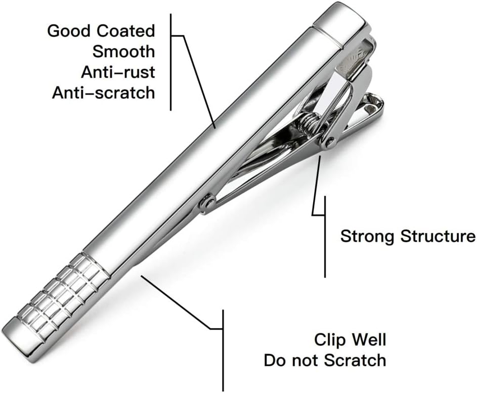 Classic Silver Tie Bar Set for - Tie Bar Set Gift incelemesi ve fiyatı