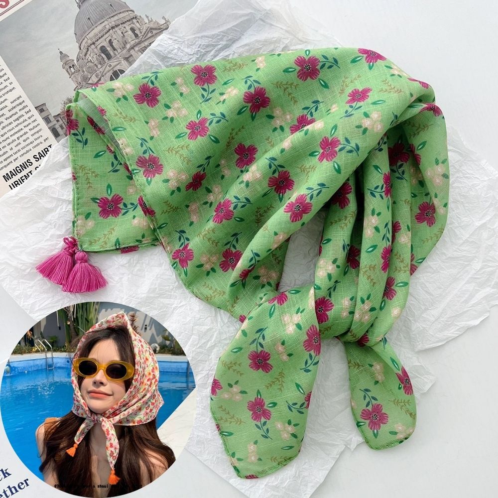 Summer Scarf Colorful Flower P - Bandana Cotton incelemesi ve fiyatı