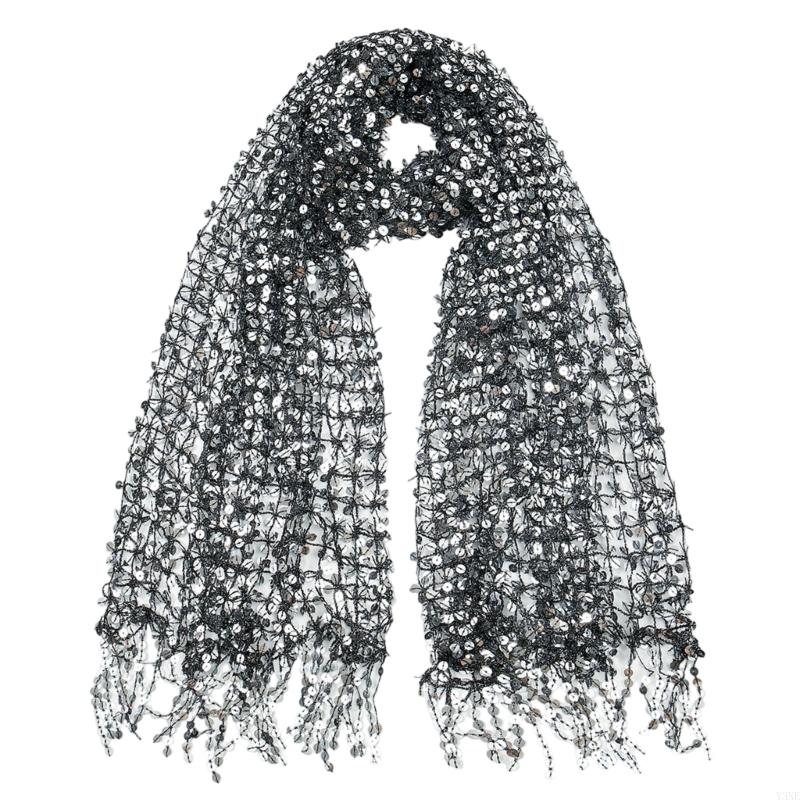 Y3NE Embellished Sequins Weddi - Stole Wedding Shawl incelemesi ve fiyatı