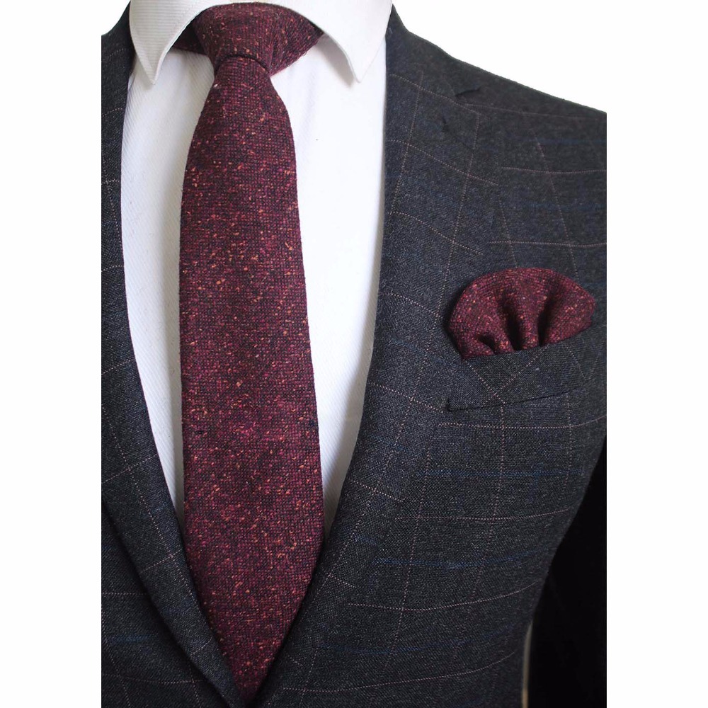 Ricnais 8cm Wool Necktie Solid - Handkerchief Cotton Men incelemesi ve fiyatı