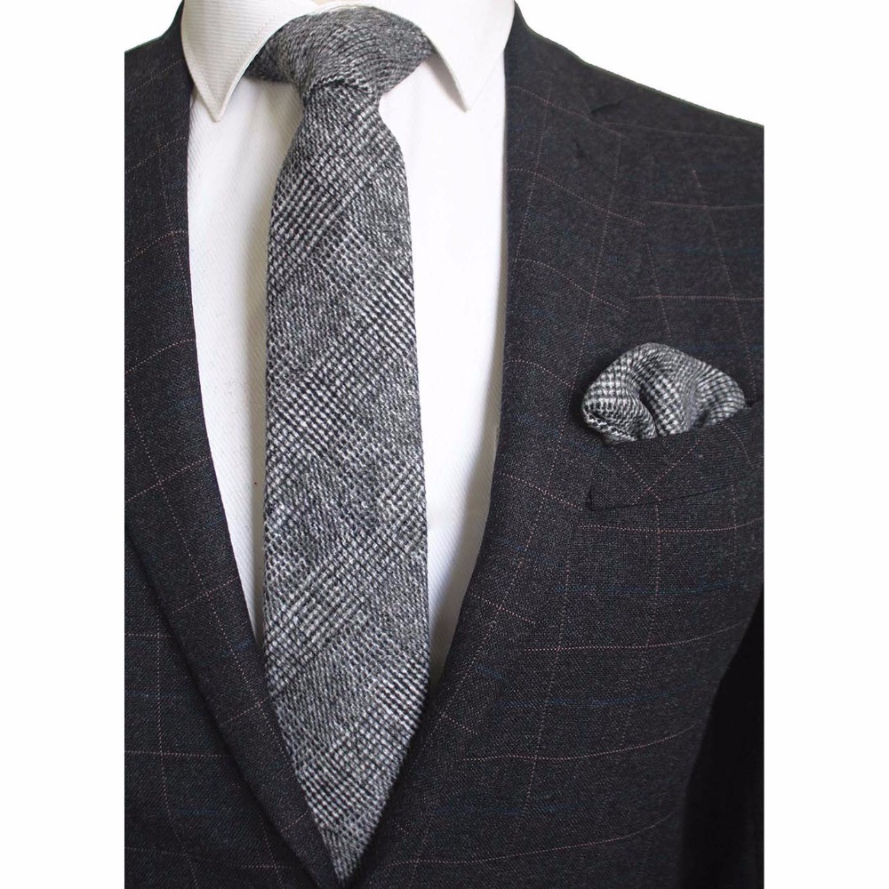 Ricnais 8cm Wool Necktie Solid - Handkerchief Cotton Men incelemesi ve fiyatı