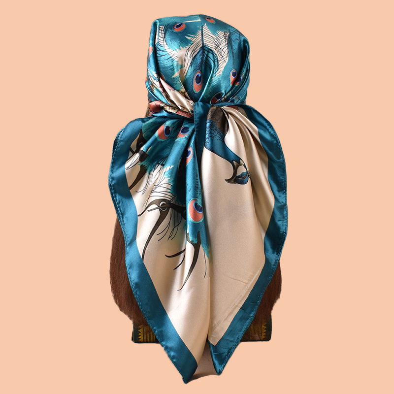 1PC Ladies Large Square Scarf  - Scarf Silk Square incelemesi ve fiyatı