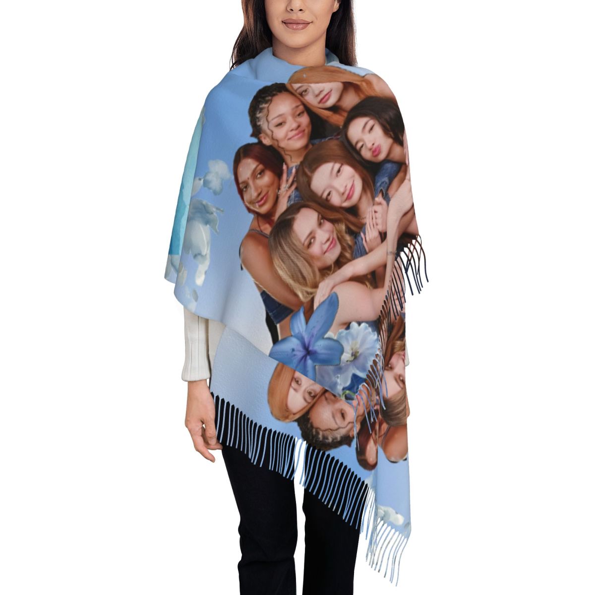 Katseye Kpop Scarf for Women W - Pashmina Wrap Large incelemesi ve fiyatı