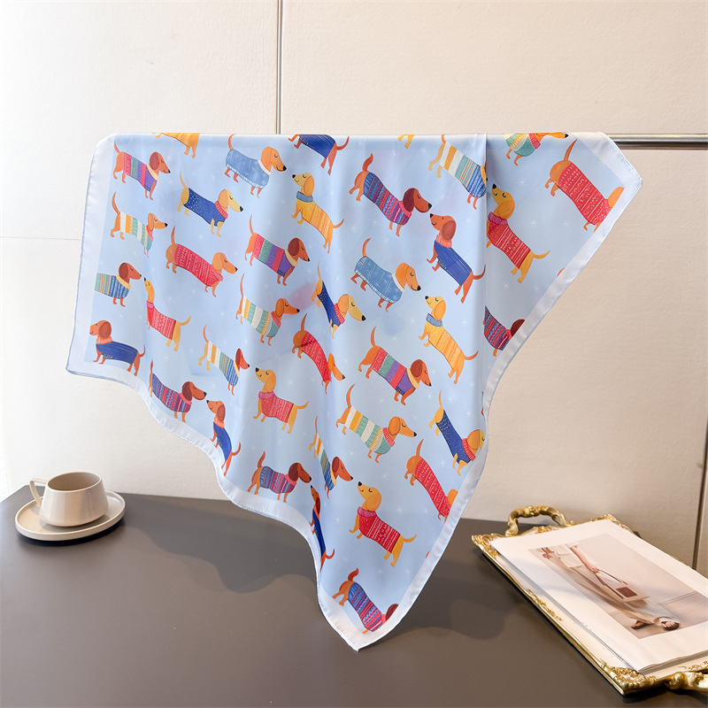 Ladies Cotton Dog Printed Squa - Bandana Cotton incelemesi ve fiyatı