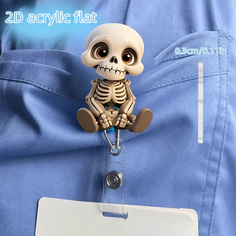 2D Flat, Acrylic Dazed Skull H - Lanyard Badge Holder incelemesi ve fiyatı